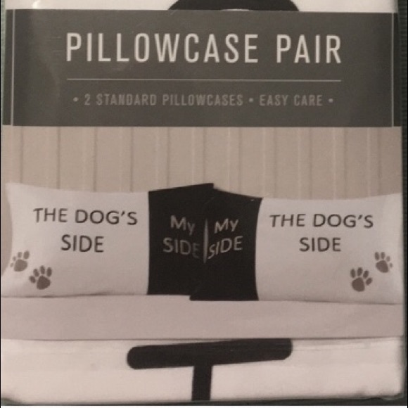 🐶 THE DOG’S SIDE & MY SIDE Pillowcase Pair 🐶 - Picture 2 of 3